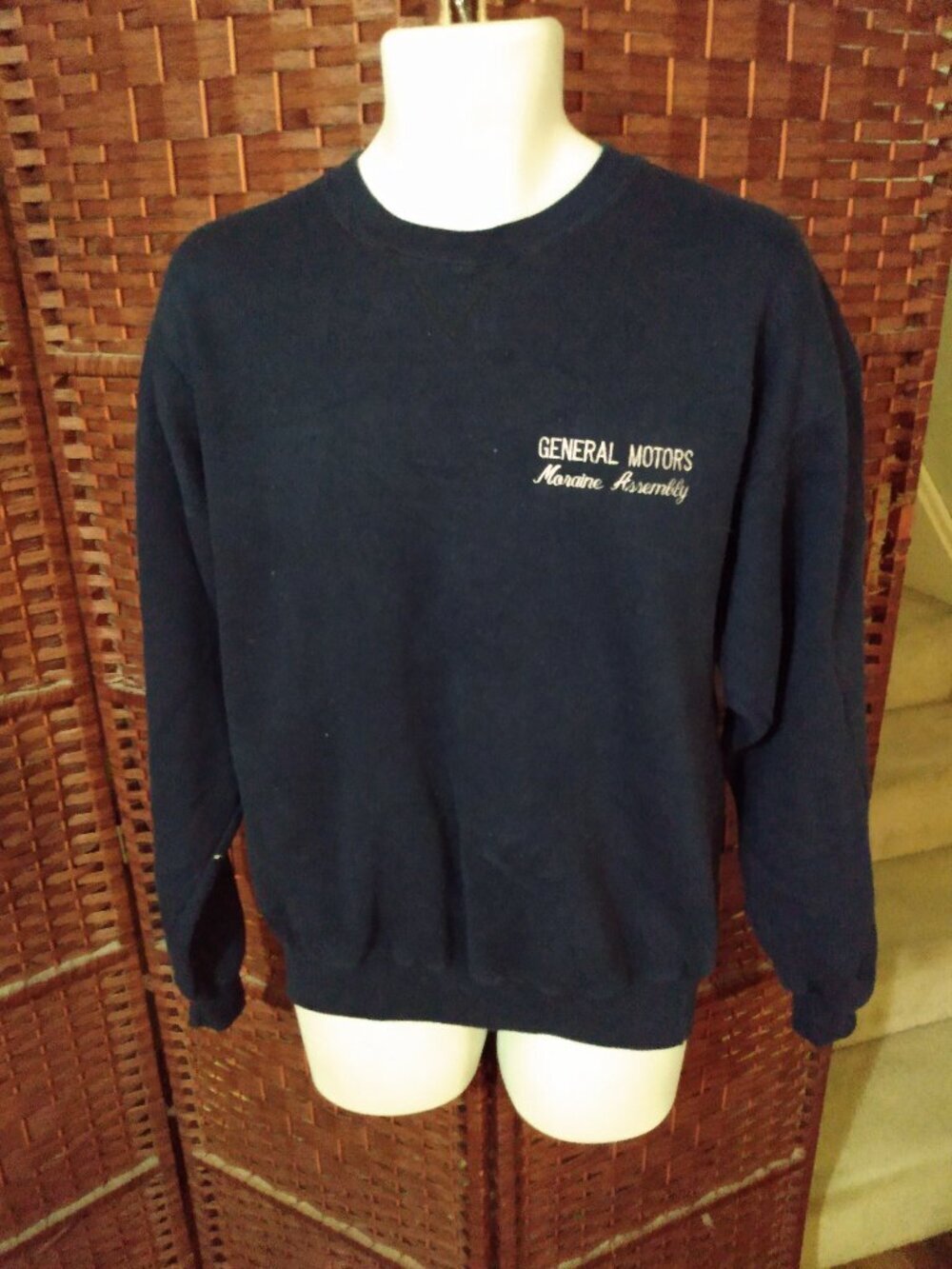Vintage 90s General Motors Sweatshirt Moraine Assembly Adult Large